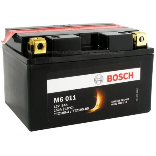 Bosch M6 011 TTZ10S-4/TTZ10S-BS AGM motorkerékpár akkumulátor - 508901015