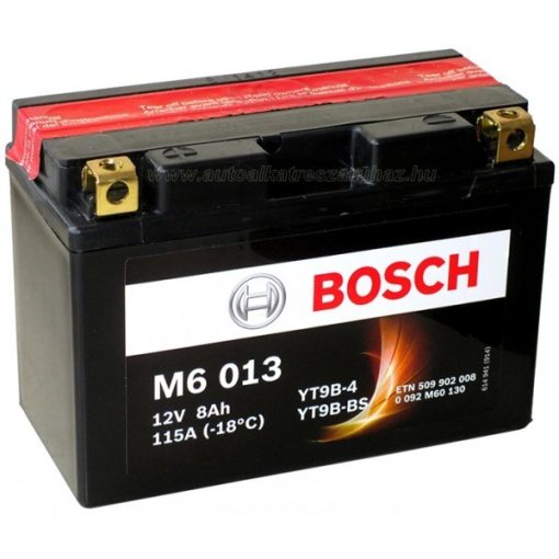 Bosch M6 013 YT9B-4/YT9B-BS AGM motorkerékpár akkumulátor - 509902008