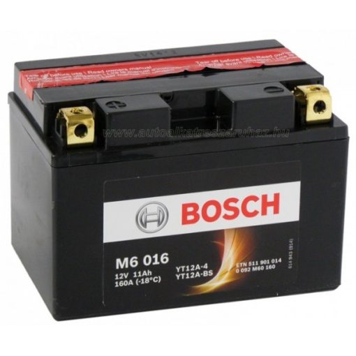 Bosch M6 016 YT12A-4/YT12A-BS AGM motorkerékpár akkumulátor  - 511901014