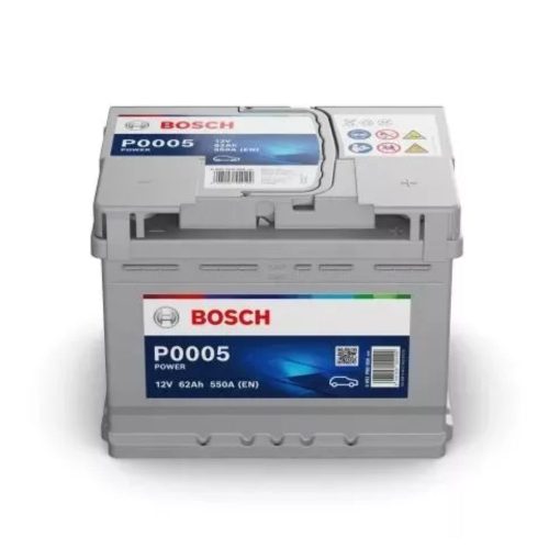 Bosch Power 12V 62ah 550A jobb+ autó akkumulátor (0092P00050)