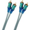 Oehlbach OB 92025 ICE BLUE Performance prémium NF audio RCA kábel, 5 méteres, jégkék színben