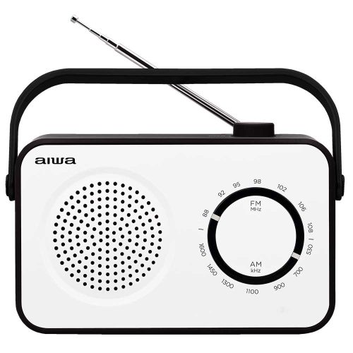 Aiwa R-190BW Hordozható rádió, fehér/fekete színben