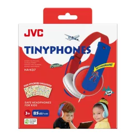   JVC HA-KD7-RNE Gyerek fejhallgató limitált hangerővel piros/kék színben