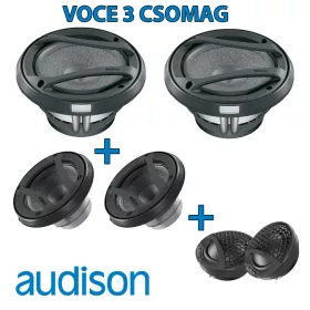   Audison Voce 3 csomag AV 1.1 + 3.0 + 6.5 hangszórópárak csomagban