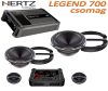 Hertz Legend 700 csomag ML Power 4,  4/3/2 csatornás erősítő és Mille Legend MLK 700.3 hangszórókészlet