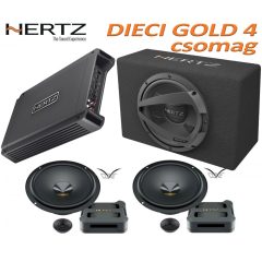   Hertz Dieci Gold 4 csomag  HCP 4 erősítő és DPK 165.3 hangszórószett és DBX 30.3 mélynyomóláda