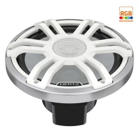   Hertz HMS 12 S4-LD-SW Vízálló hajós/motor/powersport 30cm-es LED-es mélynyomó fehér színben
