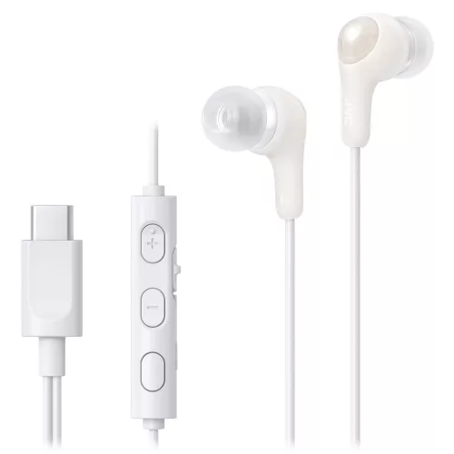 JVC HA-FR9UC-W Gumy Connect fülhallgató USB-C csatlakozóval, vezérlővel