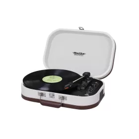   Trevi TT 1020 BT SALLY BEIGE Hordozható retró bakelit lemezjátszó, USB-s zenerögzítéssel, beépített akkuval