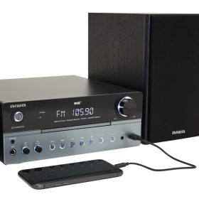   Aiwa MSBTU-700DAB Nagy teljesítményű, Hyperbass micro Hifi torony sok extra szolgáltatással