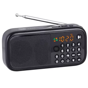   Trevi DR 7F40 BT Hordozható rádió, Bluetooth és médialejátszás, óra, USB és SD kártya bemenet