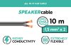 Phonocar 061432 Professzionális hangszórókábel 1,5 mm² x 2, 10m, rugalmas soft touch szigeteléssel, autóhifihez