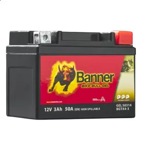  Banner Bike Bull GEL GTX4-3 motorkerékpár akkumulátor - 50314