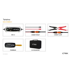   CTEK MXS 3.8 Power Kit Bundle akkumulátor töltő 12V / 3,8A