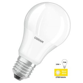 OSRAM Value CLA75 E27 10W (75W) 2700K meleg fehér LED