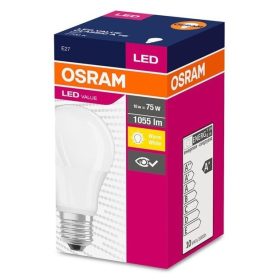 OSRAM Value CLA75 E27 10W (75W) 2700K meleg fehér LED