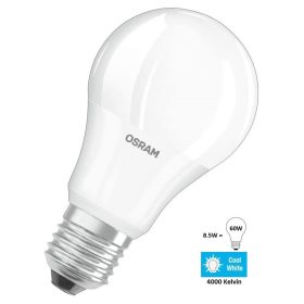OSRAM Value CLA60 E27 9,5W (60W) 4000K hideg fehér LED
