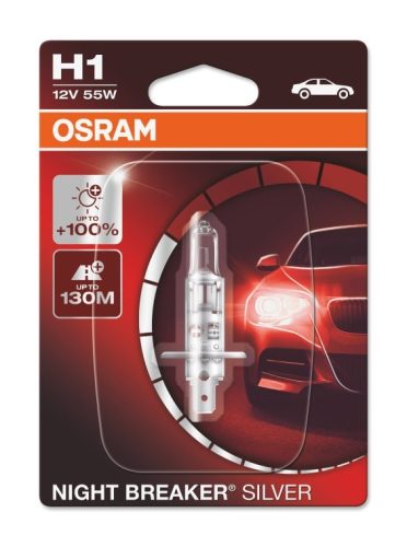 Osram Night Breaker Silver H1 12V 55W +100% autó izzó - 64150NBS-01B