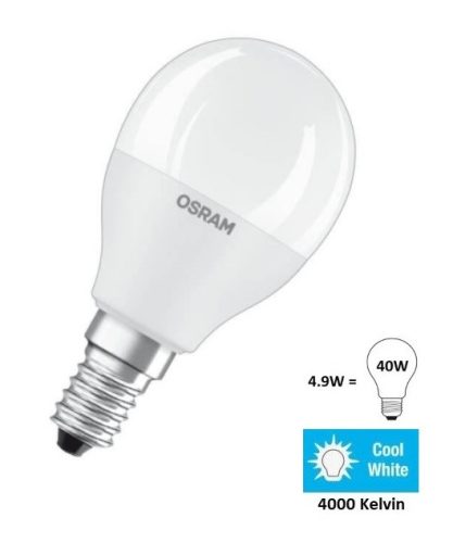 OSRAM Value CLP40 E14 4,9W (40W) 4000K hideg fehér 470lm LED