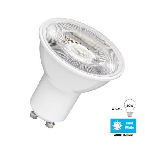 Osram Value GU10 4,5W (50W) 4000K hideg fehér 36° LED