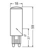 Osram LED Star+ G9 4W (40W) 2700K meleg fehér CLICK DIM LED