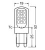 Osram PIN40 G9 4,2W (40W) 2700K meleg fehér LED