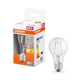   OSRAM LED star CLA15 E27 1,5W (15W) 136lm 2700K meleg fehér filament LED