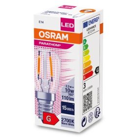   Osram Parathom Special E14 T26 2,2W (10W) 2700K meleg fehér 320° LED (#hűtőgép izzó)