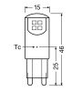 Osram Parathom PIN20 G9 1,9W (20W) 2700K meleg fehér LED