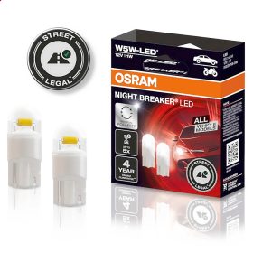   Osram Night Breaker W5W LED 12V 1W jelzőizzó, duó csomag - 2825DWNB-2HFB
