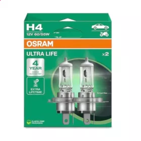   Osram Ultra Life H4 12V 60/55W P43t autó izzó, duó csomag - 64193ULT-2HB