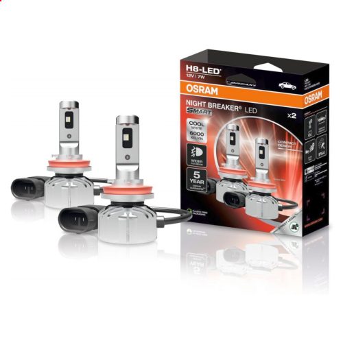 Osram Night Breaker LED Smart H8 12V 7W autó izzó, duó csomag - 64212DWNBSM-2HB