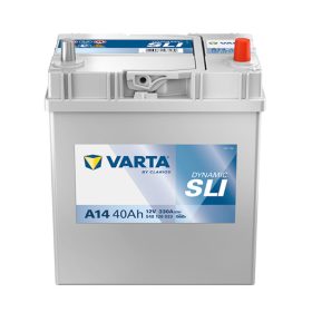   Varta Dynamic SLI 12V 40Ah 330A Jobb+ ázsia autó akkumulátor (A14)-540126
