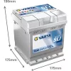 Varta Dynamic SLI 12V 44Ah 420A Jobb+ autó akkumulátor (B36)-544401
