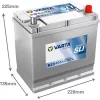 Varta Dynamic SLI 12V 45Ah 300A Jobb+ ázsia autó akkumulátor (B23)-545077