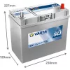 Varta Dynamic SLI 12V 45Ah 330A Jobb+ ázsia autó akkumulátor (B31)-545155