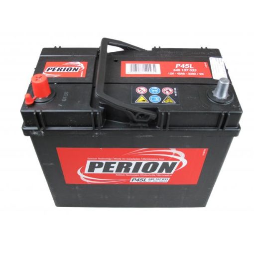 Perion 12V 45ah 330A bal+ ázsiai autó akkumulátor