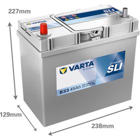   Varta Dynamic SLI 12V 45Ah 330A Bal+ ázsia autó akkumulátor (B33)-545157