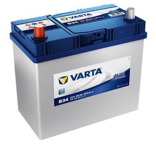 Varta Blue Dynamic 12V 45Ah 330A Bal+ ázsiai autó akkumulátor (B34) - 545158