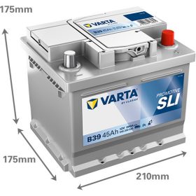   Varta Promotive SLI 12V 45Ah 300A Jobb+ teherautó akkumulátor (B39) - 545200