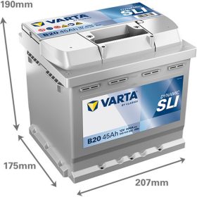   Varta Dynamic SLI 12V 45Ah 400A Bal+ autó akkumulátor (B20)-545413