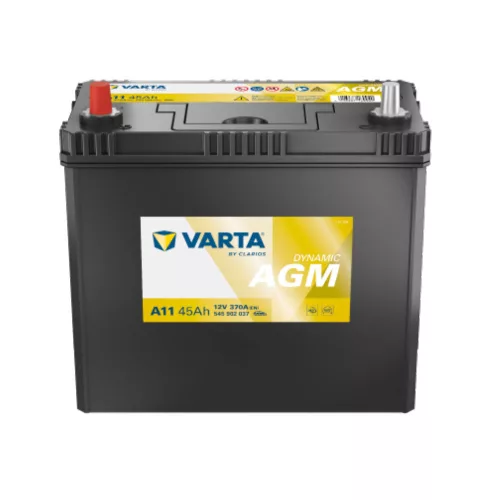 Varta Dynamic AGM 12V 45Ah 370A Bal+ ázsia autó akkumulátor (A11) - 545902