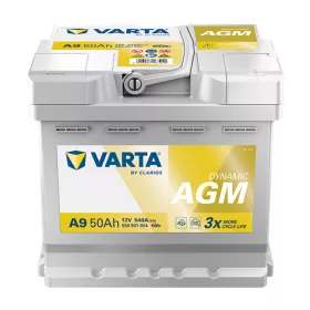   Varta Dynamic AGM 12V 50Ah 540A Jobb+ autó akkumulátor (A9) - 550901