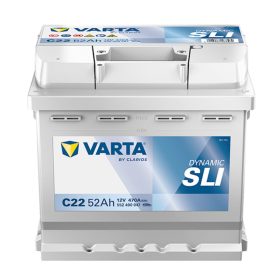   Varta Dynamic SLI 12V 52Ah 470A Jobb+ autó akkumulátor (C22)-552400