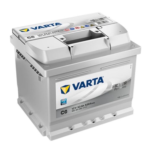 Varta Silver Dynamic 12V 52Ah 520A Jobb+ autó akkumulátor (C6) - 552401