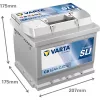 Varta Dynamic SLI 12V 52Ah 520A Jobb+ autó akkumulátor (C6)-552401