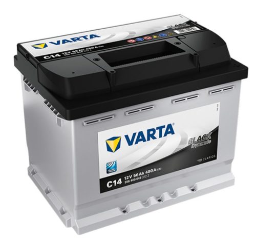 Varta Black Dynamic 12V 56Ah 480A Jobb+ autó akkumulátor (C14) - 556400