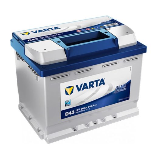 Varta Blue Dynamic 12V 60Ah 540A Bal+ autó akkumulátor (D43) - 560127