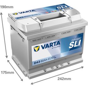   Varta Dynamic SLI 12V 60Ah 540A Bal+ autó akkumulátor (D43)-560127