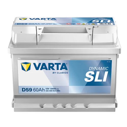 Varta Dynamic SLI 12V 60Ah 540A Jobb+ autó akkumulátor (D59)-560409